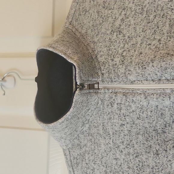 Nautica Men's Long Sleeve Heather Gray Fleece Pullover Jacket Size L/G - Picture 3 of 12